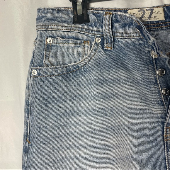 NWT Free People We the Free Thrift Store Straight Leg Jeans Size 27 - Picture 7 of 11